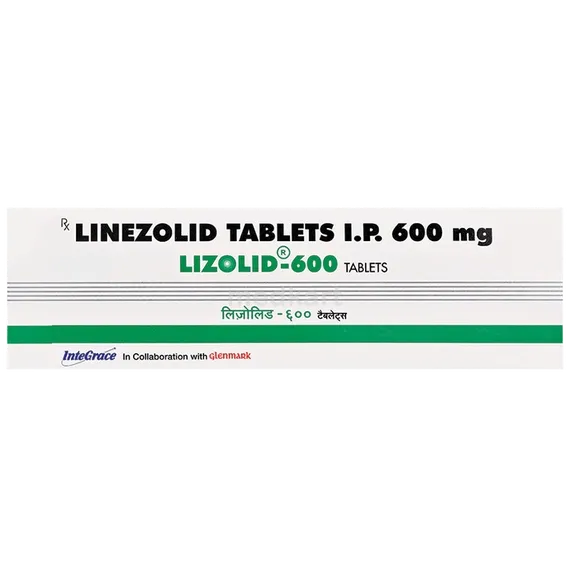 lizolid 600mg tablet 10's